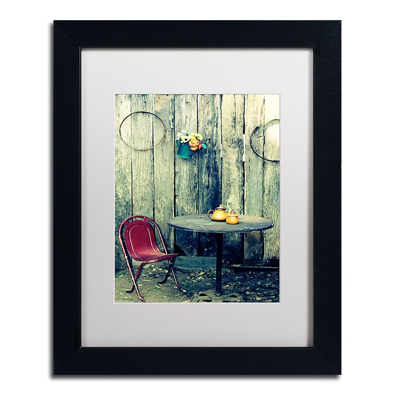 Trademark Fine Art BC0123-B1114MF From the Past by Beata Czyzowska Young 14x11 FRM Art, WHT MTD image 1