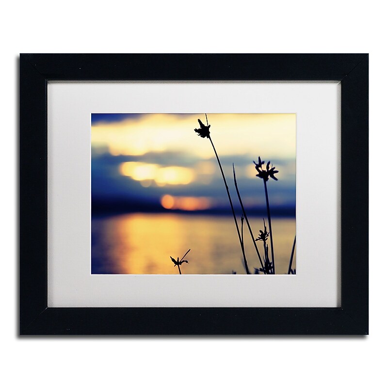 Trademark Fine Art BC0150-B1114MF Sunset Thoughts by Beata Czyzowska Young 11x14 FRM Art, WHT MTD image 1