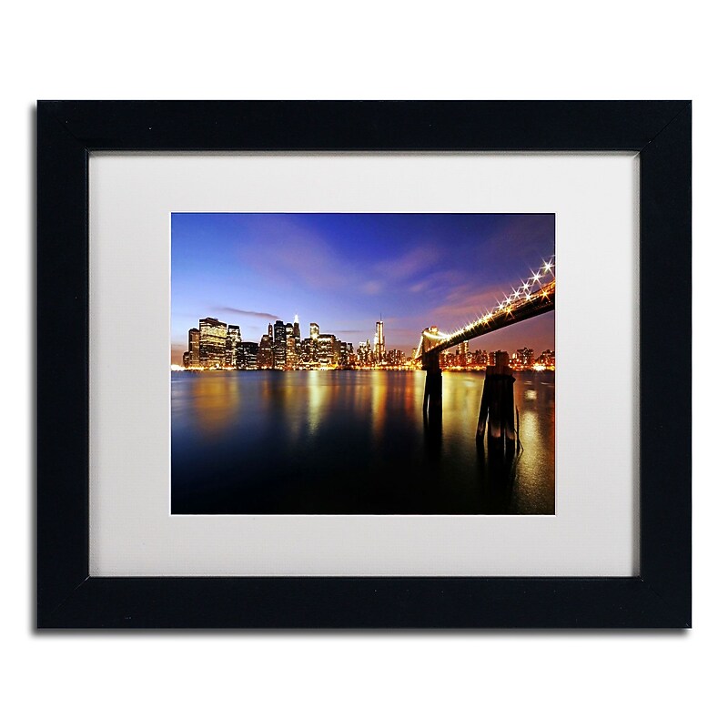 Trademark Fine Art MZ045-B1114MF "That's the Way it is" by CATeyes 11" x 14" Framed Art, WHT MTD image 1