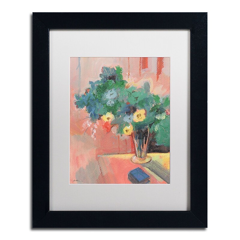 Trademark Fine Art SG5710-B1114MF "Bouquet for Bonnard" by Sheila Golden 14" x 11" FRM Art, WHT MTD image 1