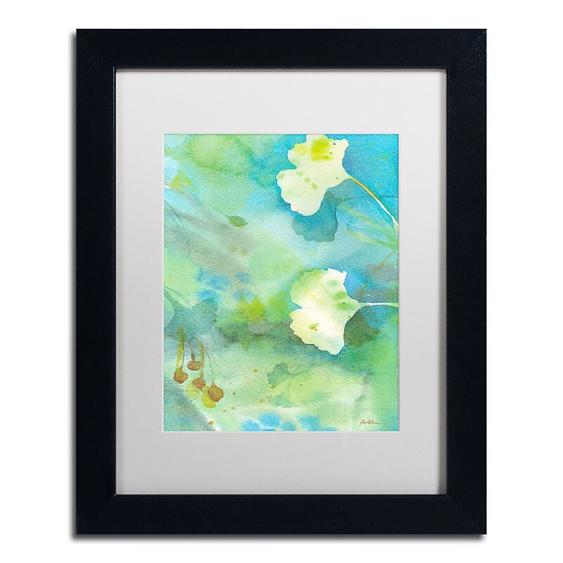 Trademark Fine Art SG5709-B1114MF "Sweet Memory" by Sheila Golden 14" x 11" Framed Art, White Matted image 1