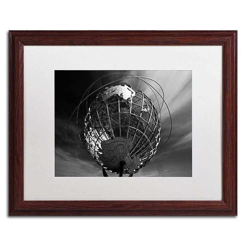 Trademark Fine Art YG0005-W1114MF "World's Fair" by Yale Gurney 11" x 14" Framed Art, White Matted image 1