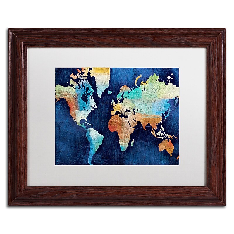 Trademark Fine Art WAP0123-W1114MF "Seasons Change" by Michael Mullan 11" x 14" Framed Art, WHT MTD image 1