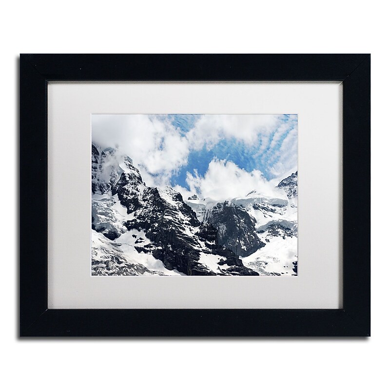 Trademark Fine Art Jungfraujoch Switzerland by Philippe Sainte-Laudy 11x14 FRM Art, WHT MTD image 1