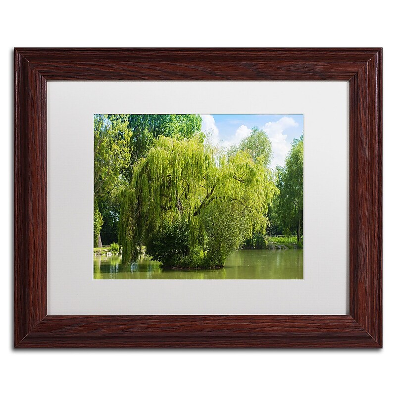 Trademark Fine Art Pond and Paintography by Philippe Sainte-Laudy 11x14 FRM Art, WHT MTD (PSL0319-W1114MF) image 1