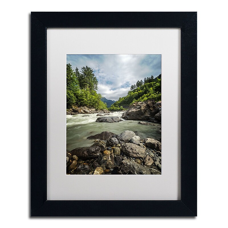 Trademark Fine Art PSL0328-B1114MF "Waterland" by Philippe Sainte-Laudy 14" x 11" FRM Art, WHT MTD image 1