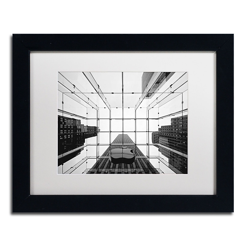 Trademark Fine Art NP0010-B1114MF "Big Apple I" by Nina Papiorek 11" x 14" Framed Art, White Matted image 1