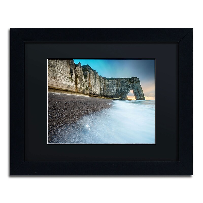 Trademark Fine Art RV0019-B1114BMF "Gate to the Ocean" by Mathieu Rivrin 11" x 14" FRM Art, BLK MTD image 1