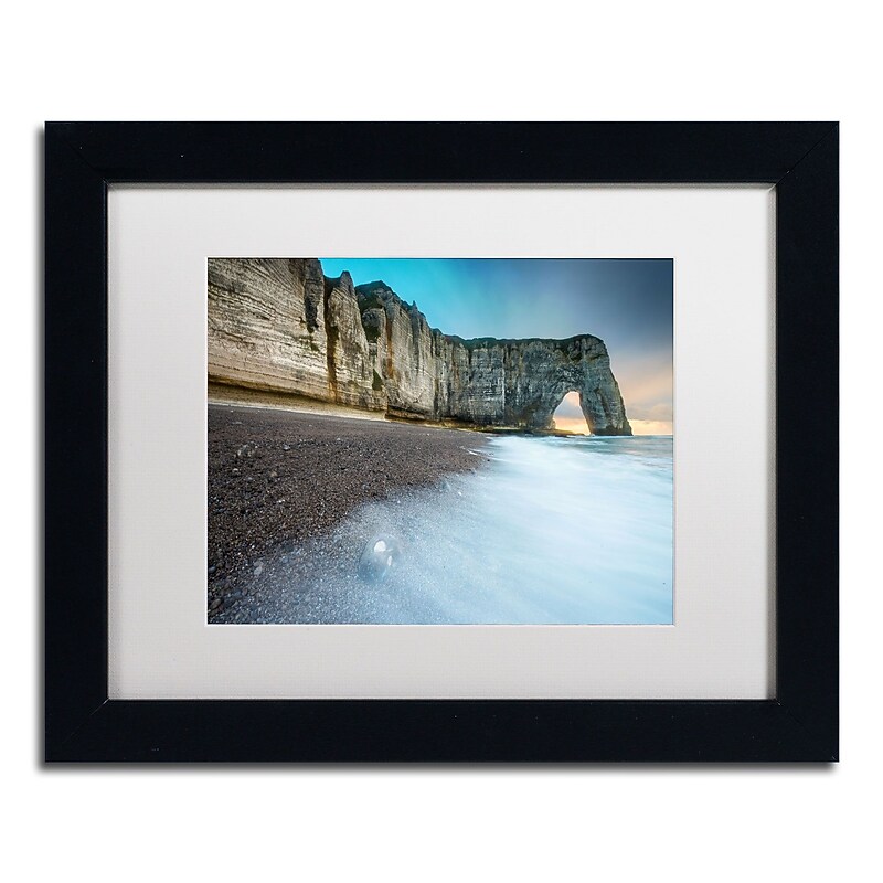 Trademark Fine Art RV0019-B1114MF "Gate to the Ocean" by Mathieu Rivrin 11" x 14" FRM Art, WHT MTD image 1