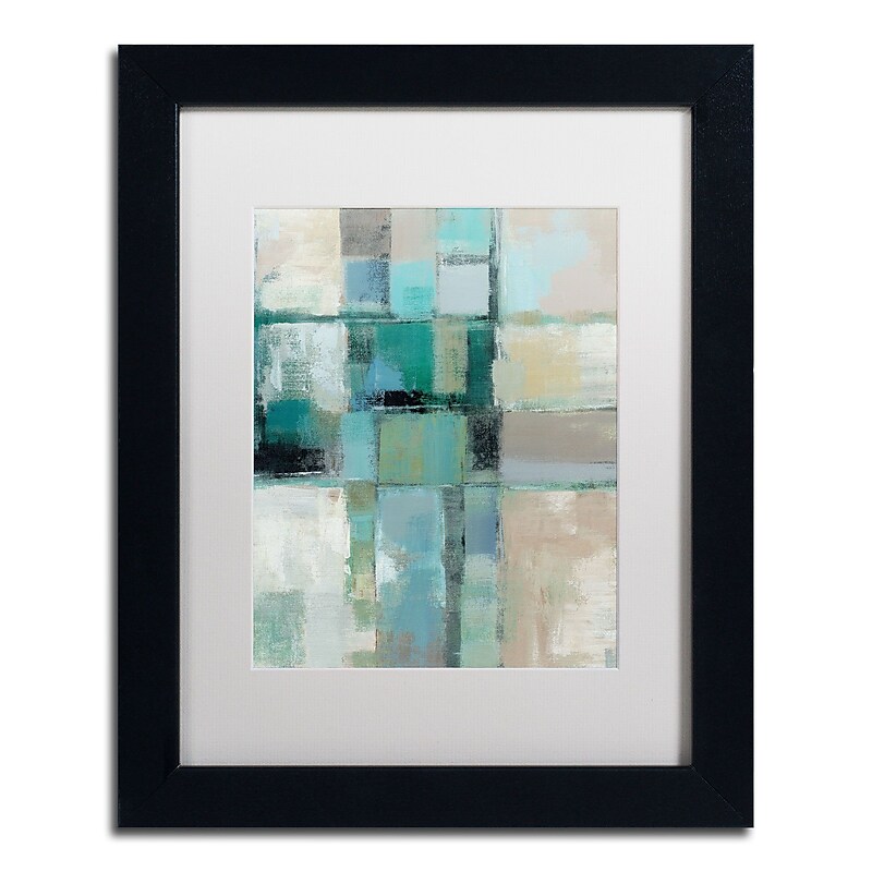 Trademark Fine Art WAP0131-B1114MF Island Hues Crop II by Silvia Vassileva 14x11 FRM Art, WHT MTD image 1