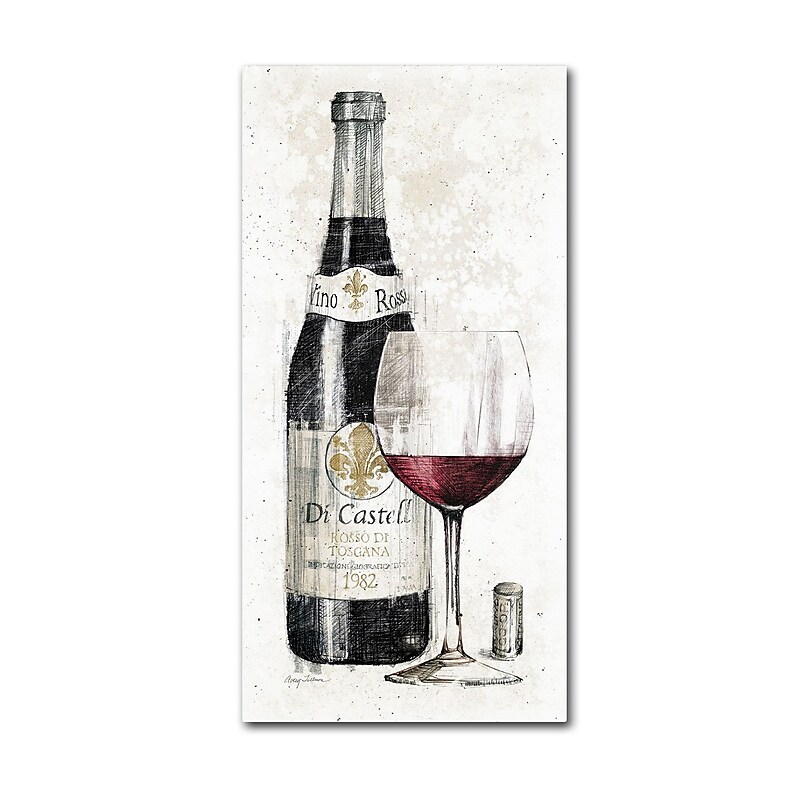 Trademark Fine Art WAP0094-C1632GG "Pencil Wine I" by Avery Tillmon 32" x 16" Frameless Art image 1