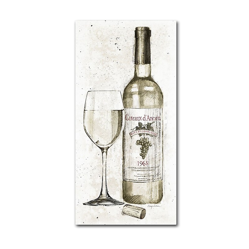Trademark Fine Art WAP0095-C1632GG "Pencil Wine I" by Avery Tillmon 32" x 16" Frameless Art image 1