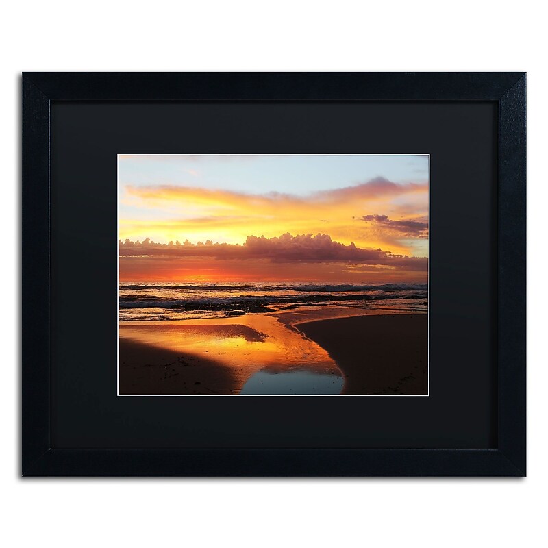 Trademark Fine Art Once Upon a Morning by Beata Czyzowska Young 16x20 FRM Art, BLK MTD (BC0138-B1620BMF) image 1