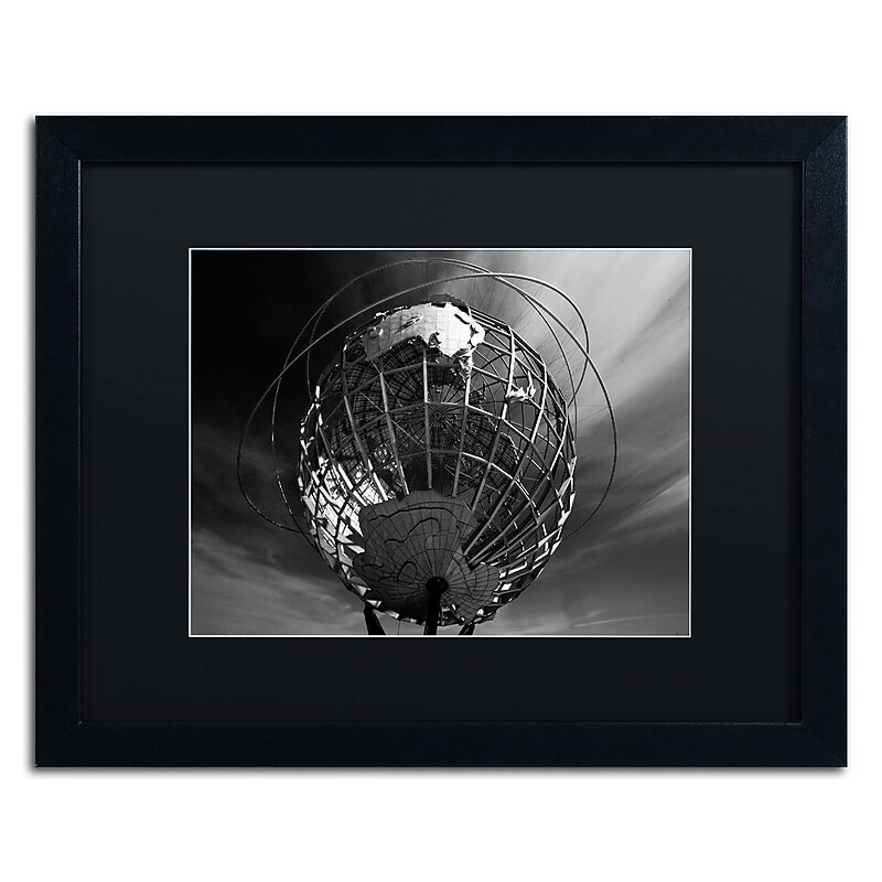 Trademark Fine Art YG0005-B1620BMF "World's Fair" by Yale Gurney 16" x 20" Framed Art, Black Matted image 1