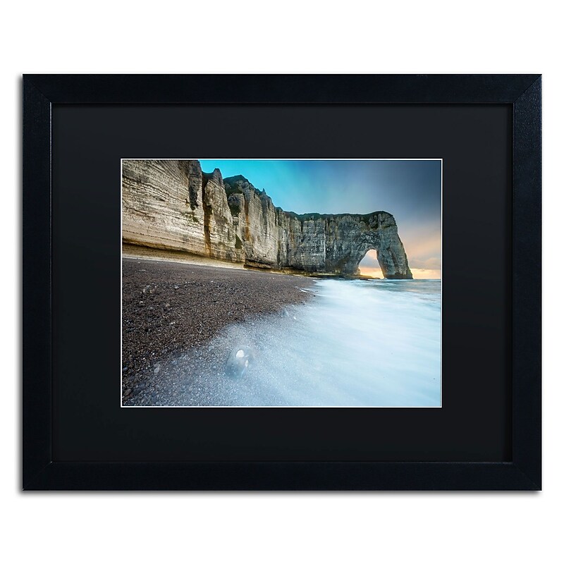 Trademark Fine Art RV0019-B1620BMF "Gate to the Ocean" by Mathieu Rivrin 16" x 20" FRM Art, BLK MTD image 1