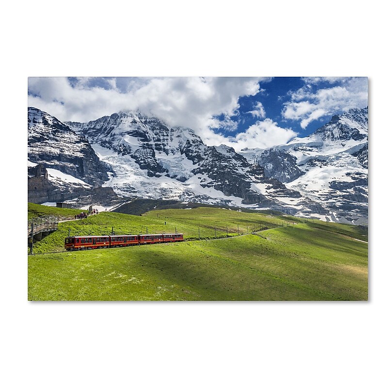 Trademark Fine Art PSL0297-C1624GG Beautiful Switzerland by Philippe Sainte-Laudy 16x24 FRMLS Art image 1