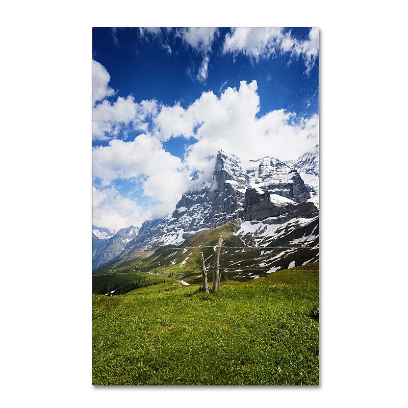 Trademark Fine Art PSL0314-C1219GG "Monch Switzerland" by Philippe Sainte-Laudy 19" x 12" FRMLS Art image 1
