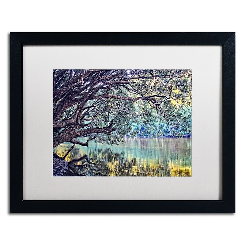 Trademark Fine Art BC0115-B1620MF A Place to Dream by Beata Czyzowska Young 16x20 FRM Art, WHT MTD image 1