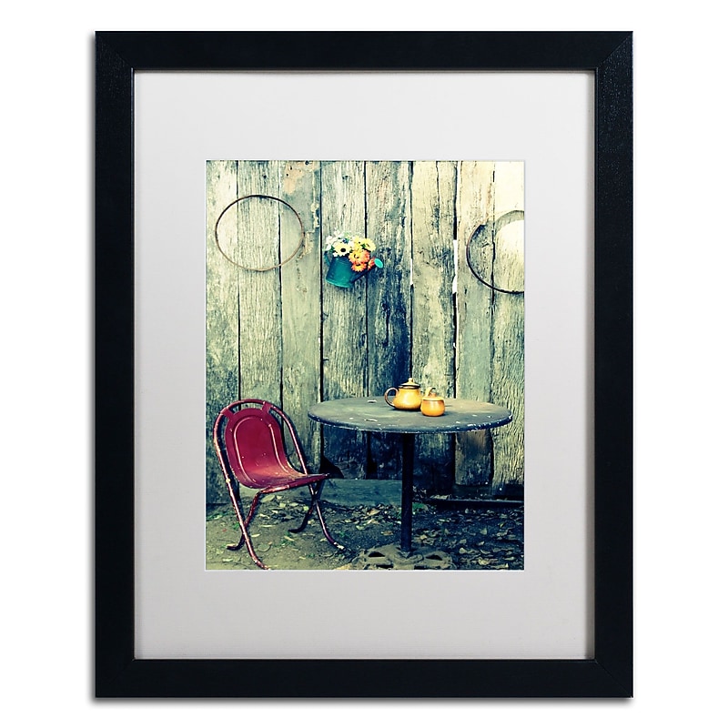 Trademark Fine Art BC0123-B1620MF From the Past by Beata Czyzowska Young 20x16 FRM Art, WHT MTD image 1