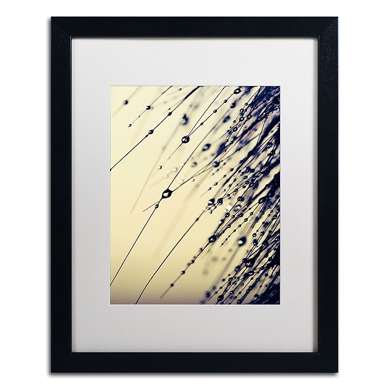 Trademark Fine Art BC0135-B1620MF Music of Yesterday by Beata Czyzowska Young 20x16 FRM Art, WHT MTD image 1
