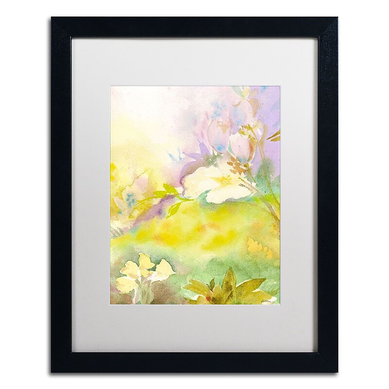 Trademark Fine Art SG5701-B1620MF "Enchanted" by Sheila Golden 20" x 16" Framed Art, White Matted image 1