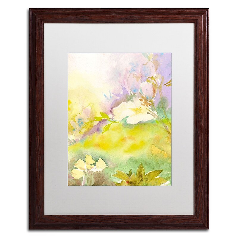 Trademark Fine Art SG5701-W1620MF "Enchanted" by Sheila Golden 20" x 16" Framed Art, White Matted image 1