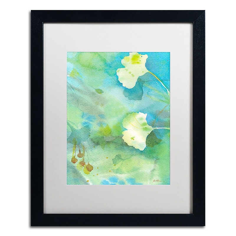 Trademark Fine Art SG5709-B1620MF "Sweet Memory" by Sheila Golden 20" x 16" Framed Art, White Matted image 1
