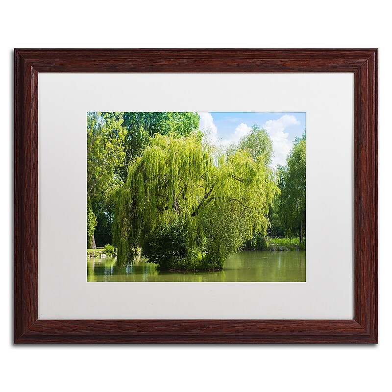 Trademark Fine Art Pond and Paintography by Philippe Sainte-Laudy 16x20 FRM Art, WHT MTD (PSL0319-W1620MF) image 1