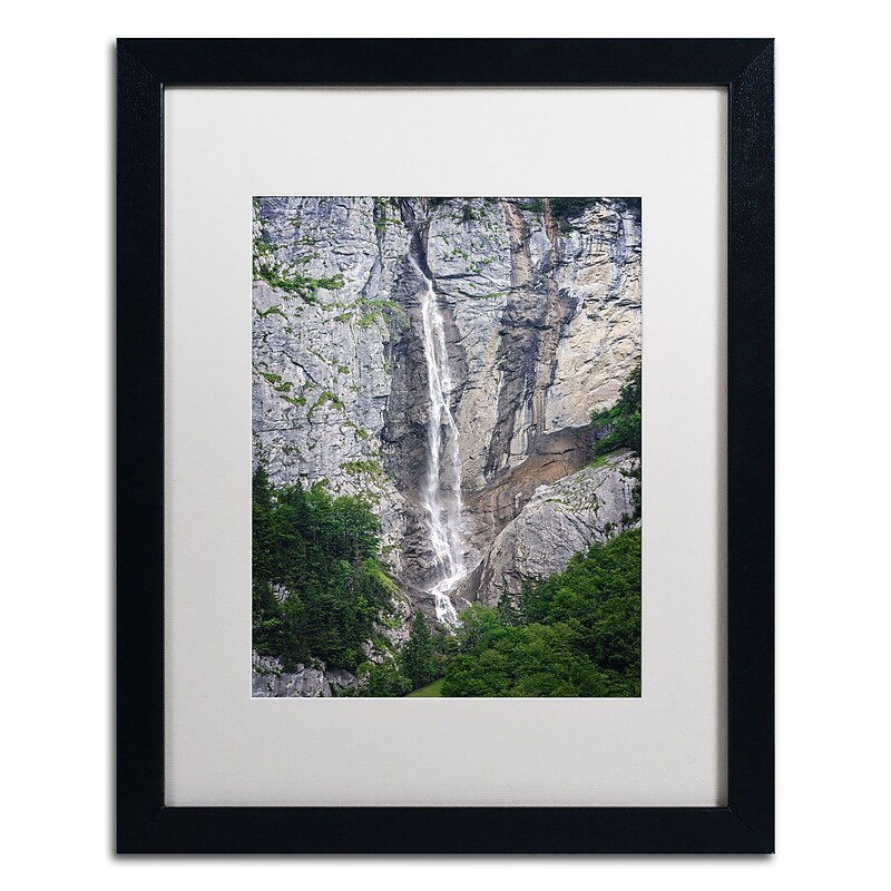 Trademark Fine Art The Power of Water by Philippe Sainte-Laudy 20x16 FRM Art, WHT MTD image 1