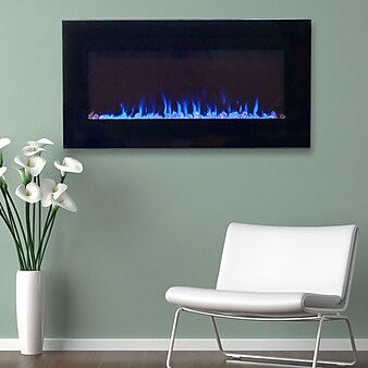 Northwest 80-2000A-42 LED Fire and Ice Electric Fireplace with Remote; 42"