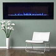 Northwest 80-2000A-54 LED Fire and Ice Electric Fireplace with Remote; 54"