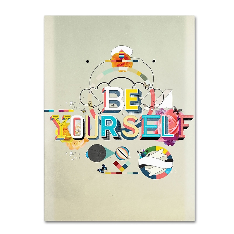 Trademark Fine Art ALI0603-C1824GG "Be Yourself" by Kavan & Co 24" x 18" Frameless Art image 1