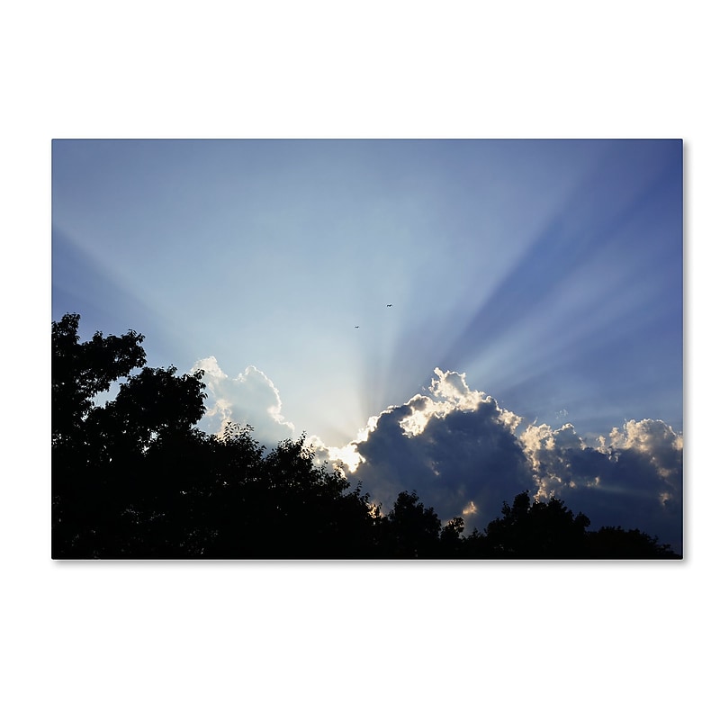Trademark Fine Art KS0167-C1219GG "Inspirational Sky" by Kurt Shaffer 12" x 19" Frameless Art image 1