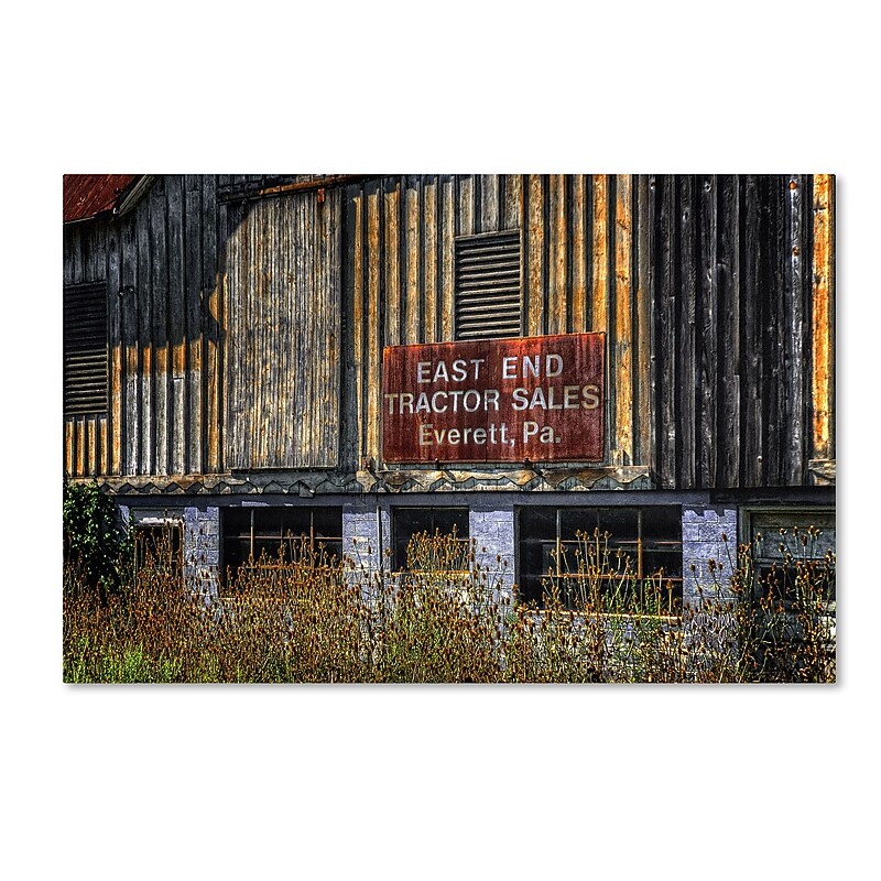 Trademark Fine Art LBR0259-C1624GG "East End Tractor Sales" by Lois Bryan 16" x 24" Frameless Art image 1