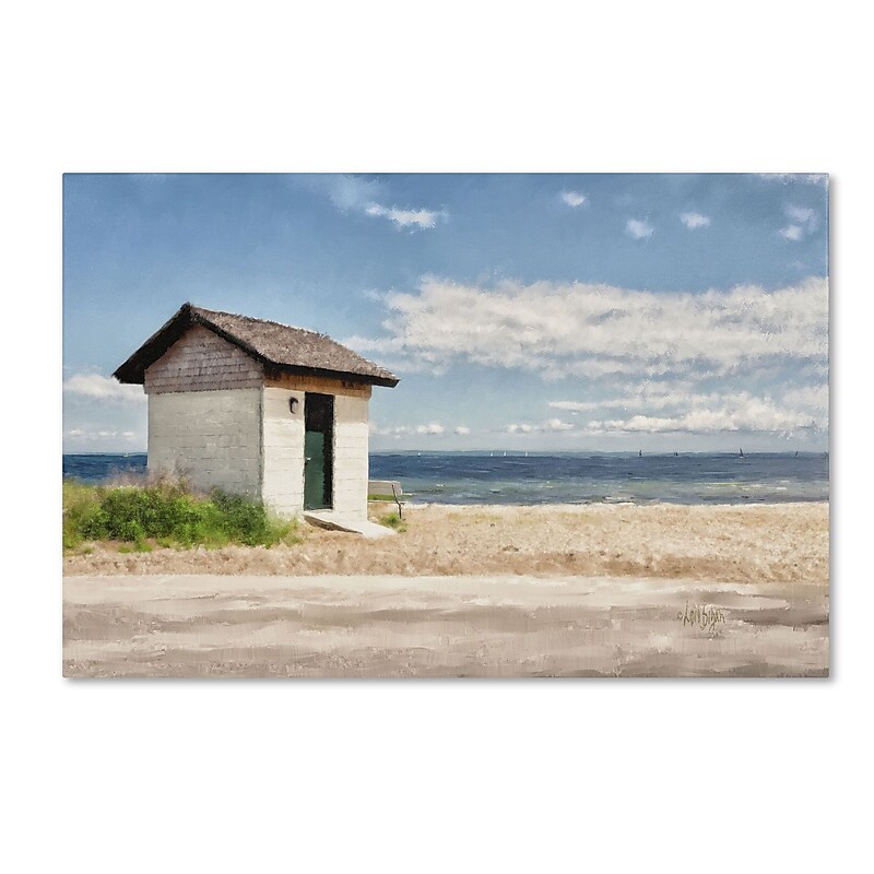 Trademark Fine Art LBR0262-C2232GG "Greenwich Point" by Lois Bryan 22" x 32" Frameless Art image 1
