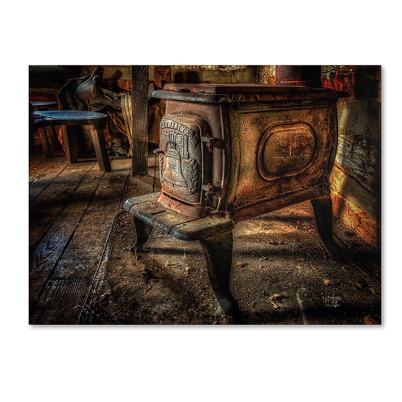 Trademark Fine Art LBR0270-C2432GG "Liberty Wood Stove" by Lois Bryan 24" x 32" Frameless Art image 1