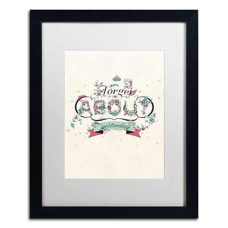 Trademark Fine Art ALI0601-B1620MF "A New Day" by Kavan & Co 20" x 16" Framed Art, White Matted image 1