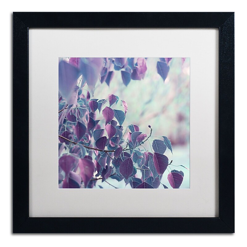 Trademark Fine Art BC0146-B1616MF Summer Thoughts by Beata Czyzowska Young 16x16 FRM Art, WHT MTD image 1