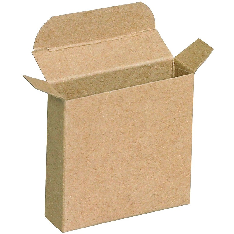 3" x 0.88" x 3" Mailers/Shipping Boxes, Kraft, 1000/Carton (RTC23) image 1
