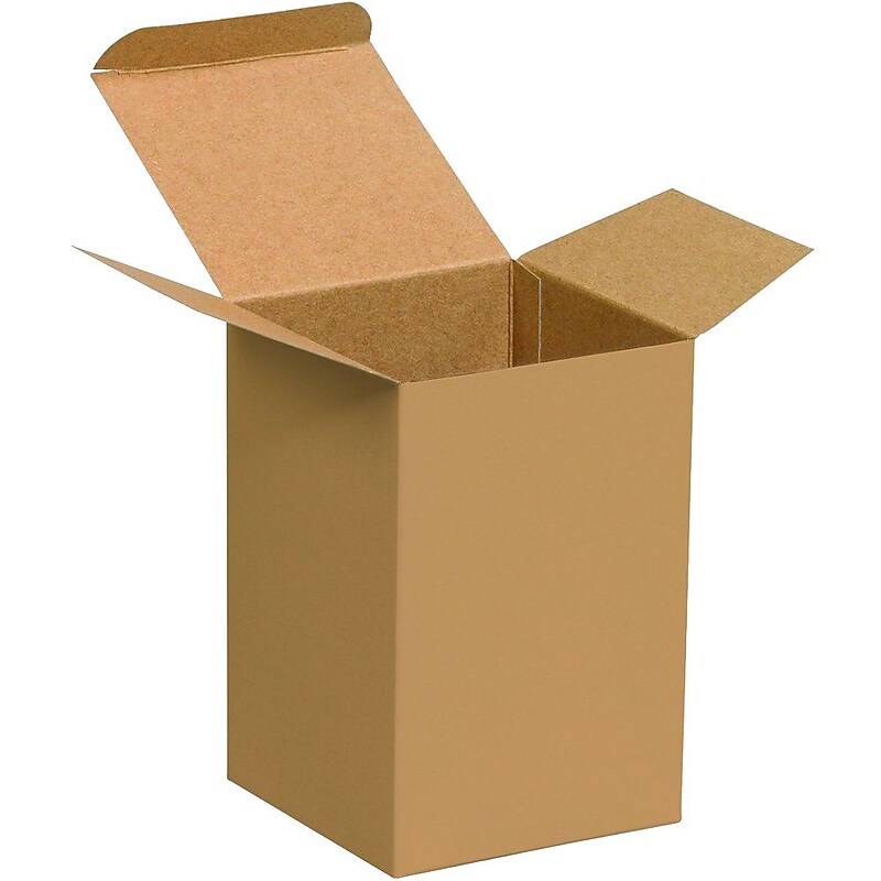 2 x 2 x 7" White Reverse Tuck Folding Carton  (500/case) image 1