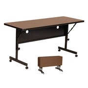 Correll 48 inch Rectangular Training Table, Walnut (FT2448 01) by