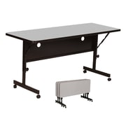 Correll 48 inch Laminate Training Table, Gray Granite by