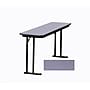 Correll 96-inch Metal, Particle Board & Laminate Seminar Off Set Leg Folding Table, Gray Granite~#|#~m002062930_sc7