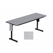 Correll 60 inch Metal & Laminate Panel Leg Folding Table, Gray Granite by