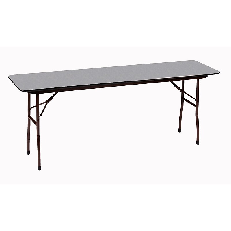 Correll 96-inch Metal, Particle Board & Laminate Seminar Table, Gray Granite image 1