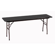 Correll 60 inch Metal, Particle Board & Laminate Folding Seminar Table, Black Granite by