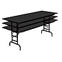 Correll 72-inch Metal, Particle Board & Laminate Adjustable Folding Table, Black Granite~#|#~m002062949_sc7
