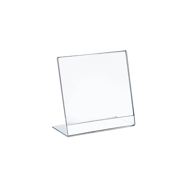 Azar Sign Holder, 10" x 8", Vertical, Clear Plastic, 10/Pack (112718) image 1
