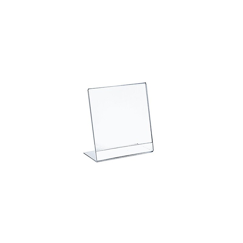 Azar Sign Holders, 5" x 7", Vertical, Clear Acrylic, 10/Pack (112722) image 1