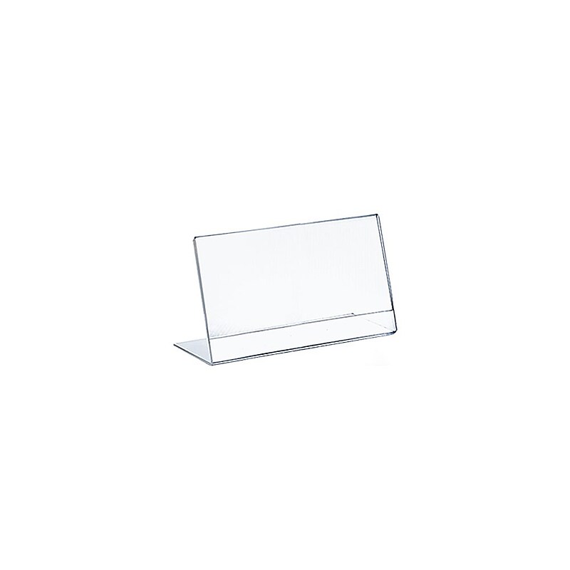 Azar Displays Clear Sign Holder 10/Pack image 1